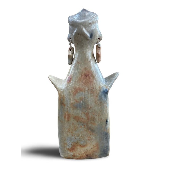 Beige Mid-Century Modern Terracotta Anthropomorphic Female Sculpture For Sale - Image 8 of 14