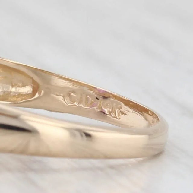 1.66ctw Oval Amethyst Diamond Ring 14k Yellow Gold Size 7.25 For Sale In Greensboro - Image 6 of 7