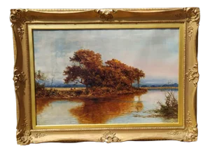 Daniel Sherrin, Painting, 1900s, Oil on Canvas, Framed