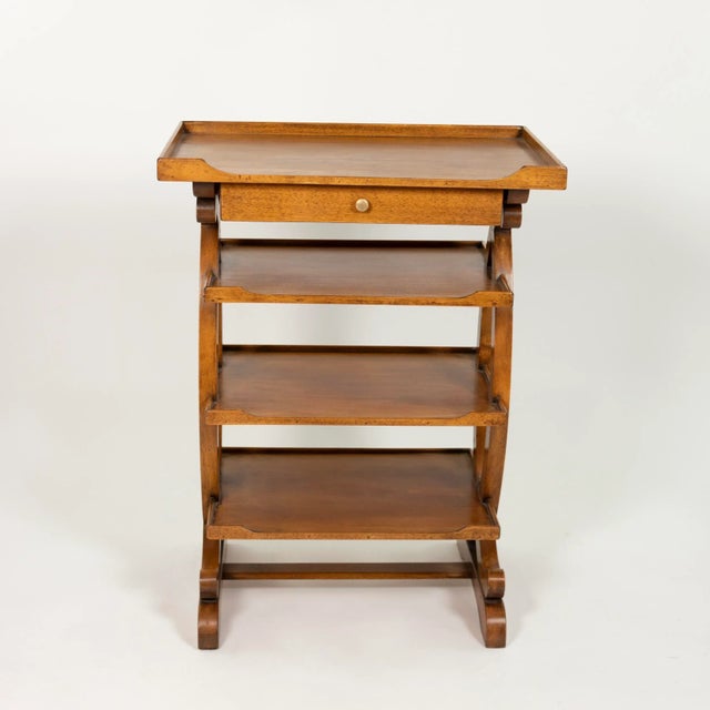 French Small-Scale French Fruitwood Four-Tier Étagère Circa 1880 For Sale - Image 3 of 10