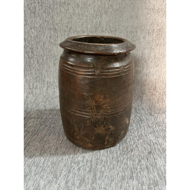 Wood Himachal Pot, 1930s For Sale - Image 3 of 8