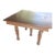 Late 19th Century Early American Solid Oak Banquet Dining Table With Fluted Legs on Casters For Sale