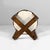 Italian Art Deco Round Ottomans in Fabric and Wood, 1930s, Set of 2 For Sale - Image 9 of 15