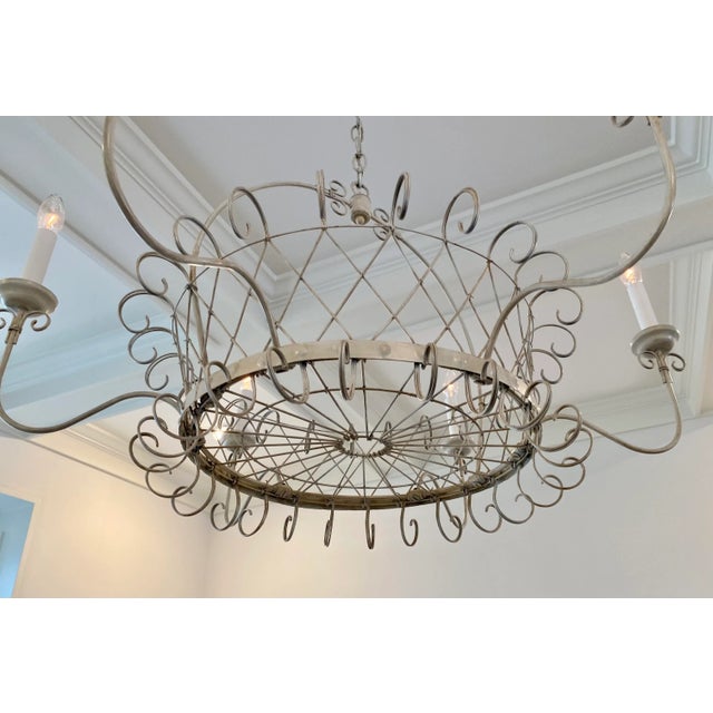 Early 21st Century French Style Wire Basket Chandelier Chairish