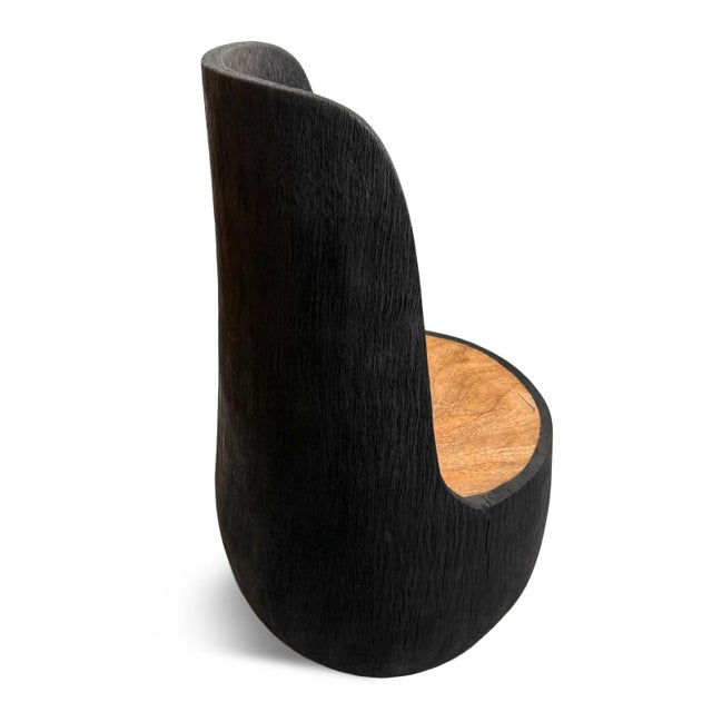 Vintage Organic Modern Coconut Palm Chair For Sale - Image 4 of 8