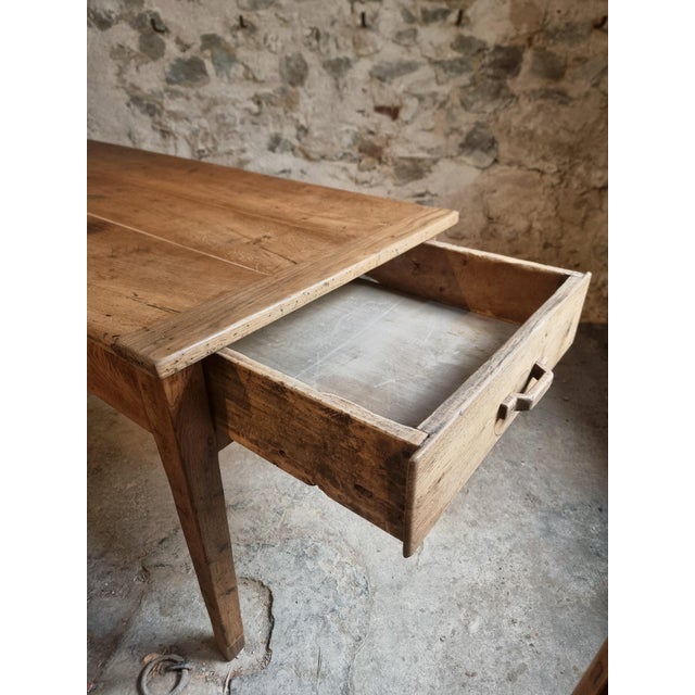 Antique French Oak Farm Dining Table, Auvergne, 1750s-1800s For Sale - Image 15 of 18