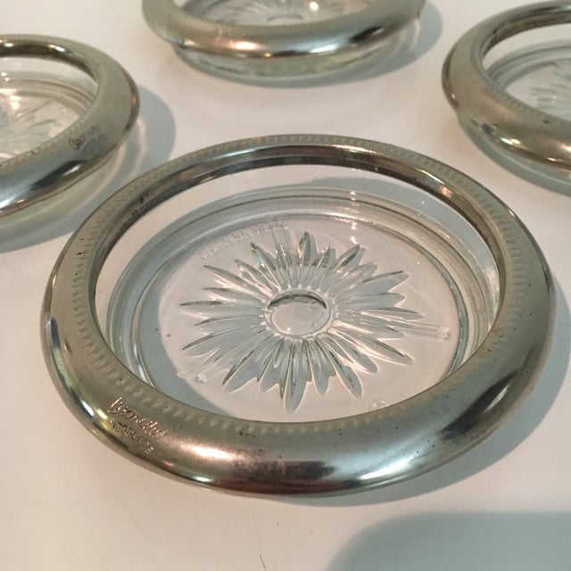 Vintage Leonard Silver Plate Italian Coasters Set of 4 Chairish