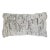 Snow White & Grey Faux Fur Lumbar Pillow For Sale