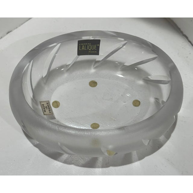 Lalique France Yseult Frosted Crystal Bowl – Signed Vintage Add a touch of timeless French elegance to your collection...