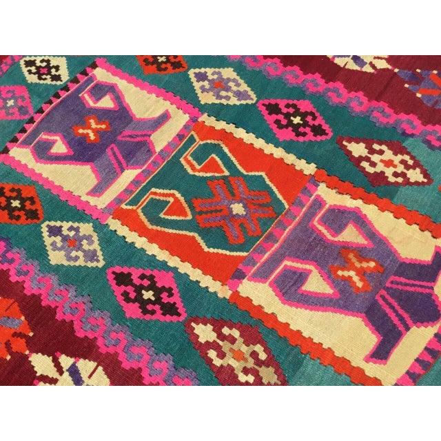 Vintage Colorful Kilim Rug, 68