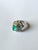 Metal Set in 18k Gold, Colombian Emerald, Multi Sapphires & Diamond Dome Cocktail Ring, Us Size 5.5 For Sale - Image 7 of 12