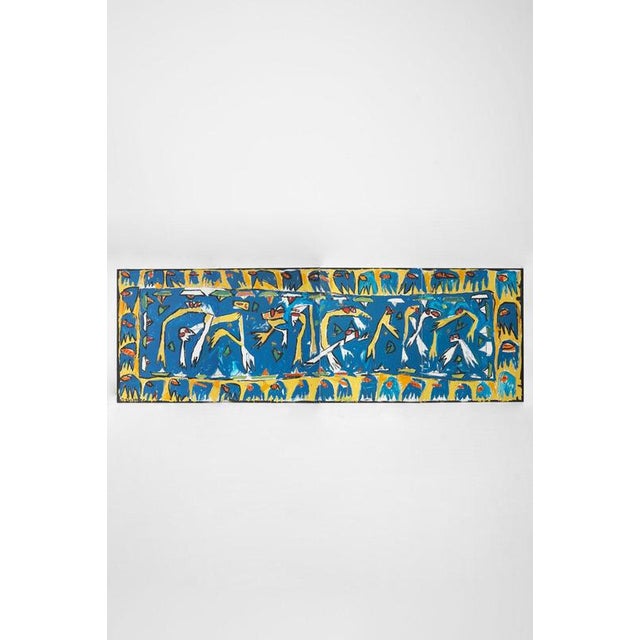 1970s Vintage Painted Canvases, 1970s, Set of 4 For Sale - Image 5 of 5