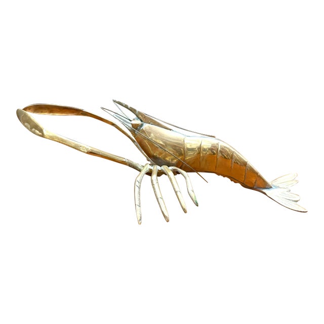 1950s Mid-Century Brass Lobster For Sale