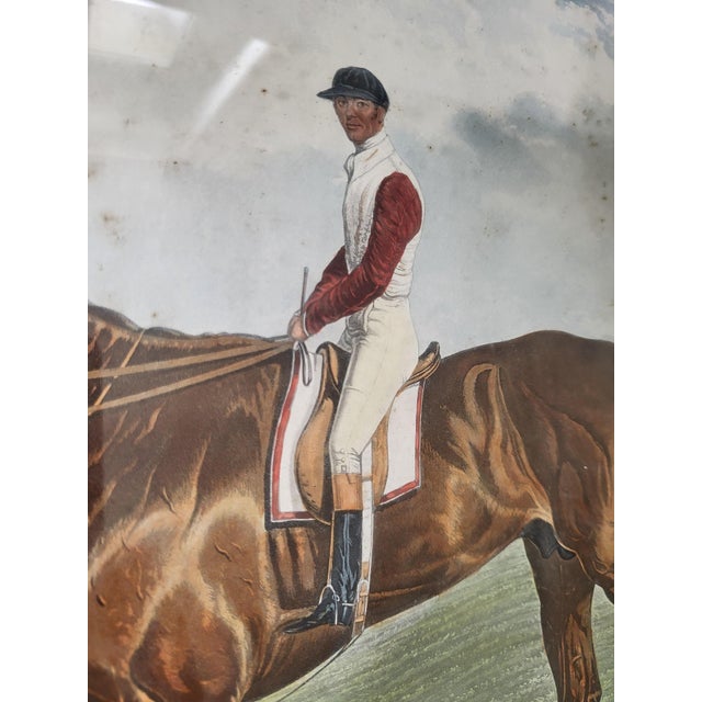An elegant 1833 hand-coloured British equestrian aquatint print depicting the famous thoroughbred racehorse "Dangerous",...