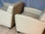 Pair of A. Rudin Cream Leather Club Chairs For Sale - Image 9 of 10