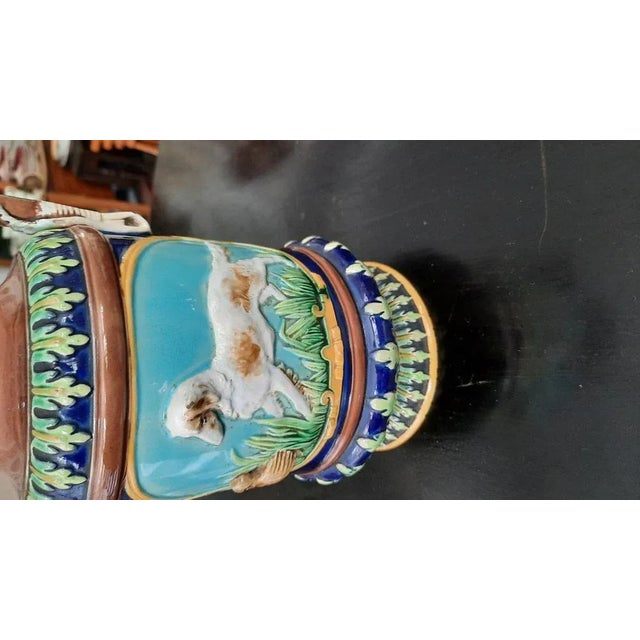 Majolica Jug by George Jones For Sale - Image 5 of 10