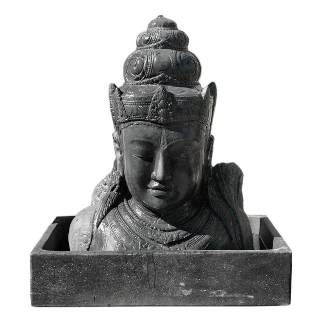 Siwa Bust Garden Fountain For Sale