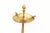Mid-Century Modern Vintage Gilt Brass Tripod Ashtray For Sale - Image 3 of 10