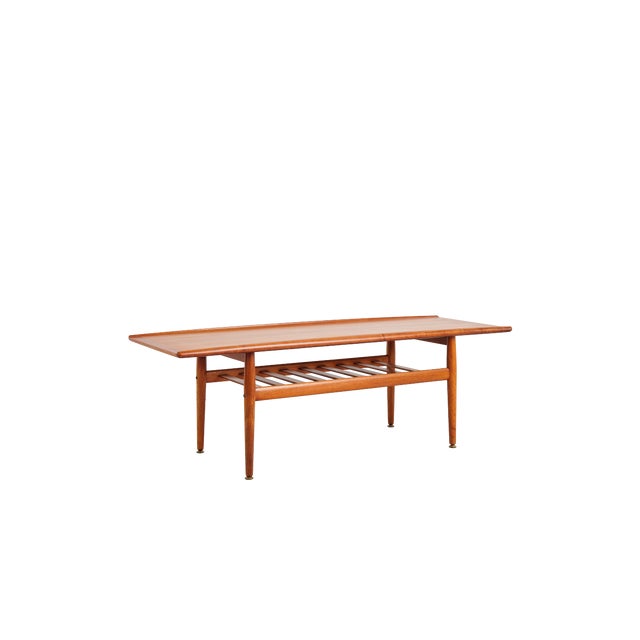 Mid-Century Danish Teak Wood Coffee Table from Grete Jalk, 1950s For Sale - Image 18 of 18
