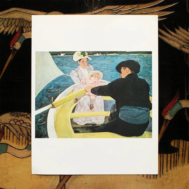 The School of Paris 1977 After Mary Cassatt "The Boating Party", Full-Color Print For Sale - Image 3 of 6