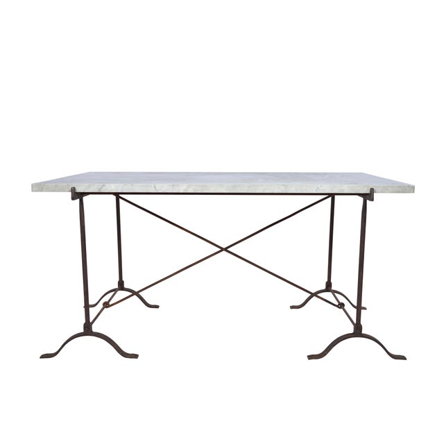 This French campaign table with marble top is from the 19th century. Since Schumacher was founded in 1889, our family-...