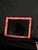 Contemporary 2020s Loom Distressed Red Rectangular Wall Mirror For Sale - Image 3 of 6