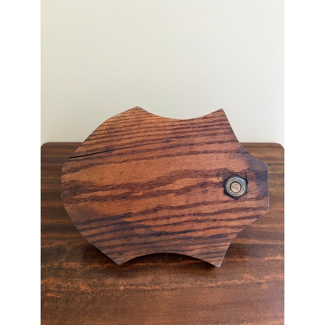 Antique French Country Wooden & Iron Herb Cutter or Cheese Board For Sale - Image 9 of 9