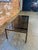 Late 20th Century Brushed Bronze Coffee Table With Smoky Glass Top For Sale - Image 4 of 6