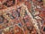 Textile Vintage Persian Heriz Serapi Rug, Hand-Knotted Wool, Geometric Pattern, Brick-Red & Ivory, 4x4 For Sale - Image 7 of 18
