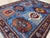 5x7 Ft. Blue Karachov Kazak Design Handknotted Wool Rug For Sale - Image 6 of 10