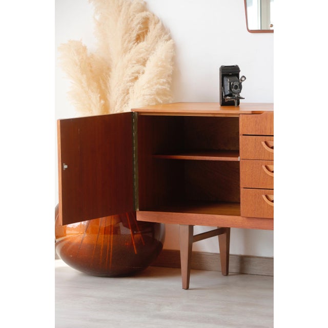 Mid-Century Modern Vintage Teak Sideboard from Beautility, 1960s For Sale - Image 3 of 18