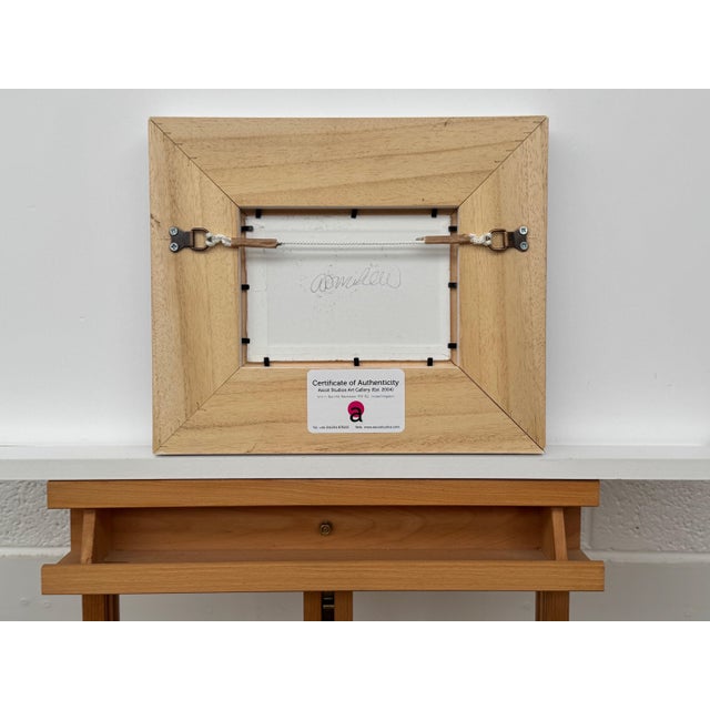 Sunset Study - Pink & Orange Miniature Abstract Landscape Art by British Artist 2025 For Sale - Image 9 of 18