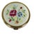 Pristine Margaret Rose convertible powder compact featuring an exquisite hand-embroidered floral motif on White Satin. The...