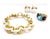 Christina Addison 18kt Yellow Gold and Onyx and Link Bracelet For Sale - Image 9 of 12