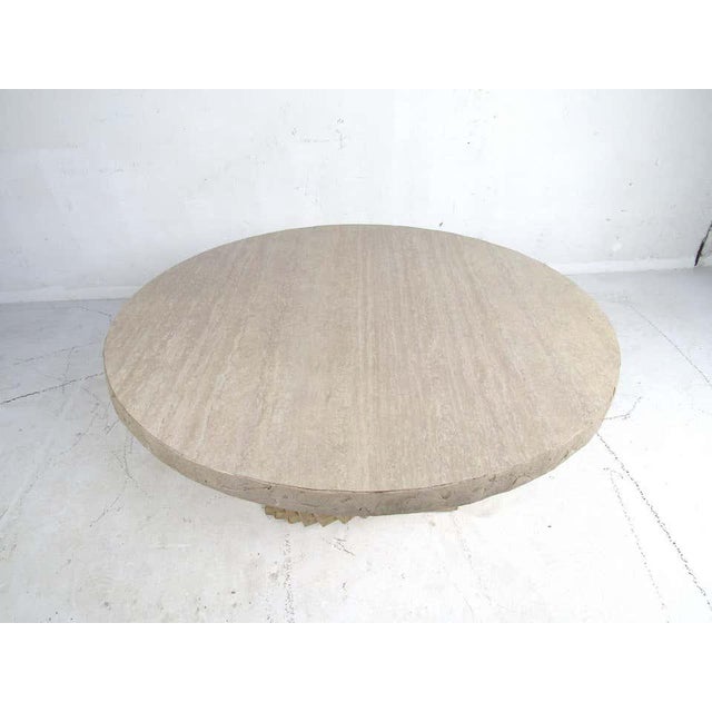 Modern FauxStone Coffee Table Chairish