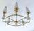Large Vintage Italian Glass and Brass Chandelier, 1950s For Sale - Image 13 of 18