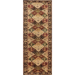 Handwoven Vegetable-Dyed Persian Bakhtiari Runner Rug 3'0" X 13'5" For Sale
