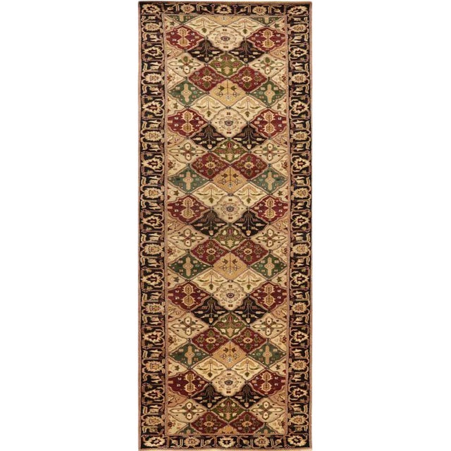 Handwoven Vegetable-Dyed Persian Bakhtiari Runner Rug 3'0" X 13'5" For Sale