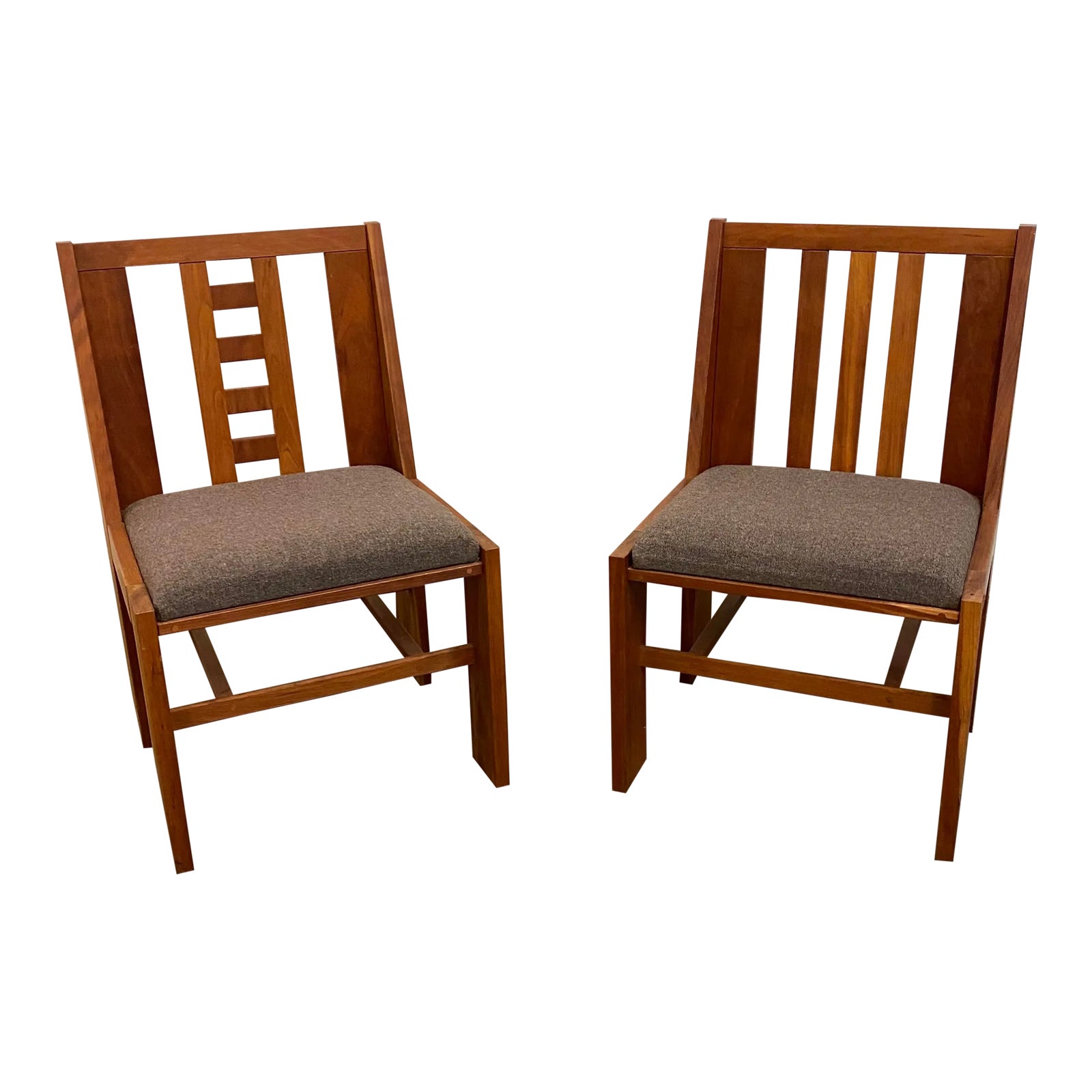 Pair of American Studio Made Chairs by Bruce DeMarco Cleveland Ohio