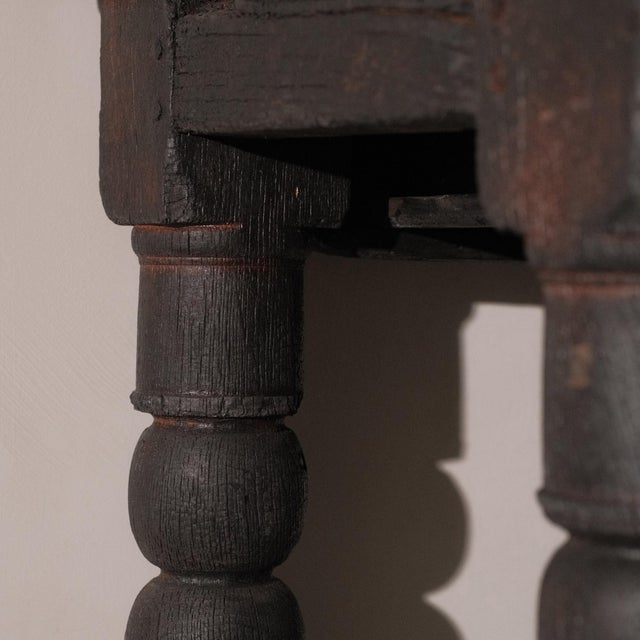 Console Table with Shou Sugi Ban Finish, 1960s For Sale - Image 9 of 11