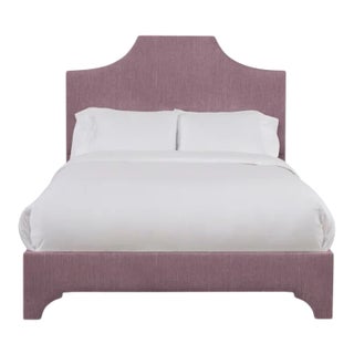 Kit Full/Double Bedframe, Plum Linen For Sale