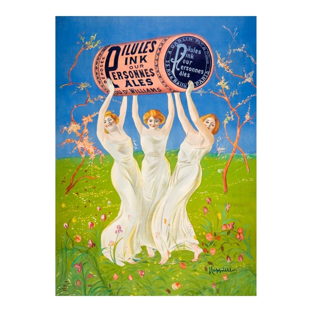 Pink Pills for Pale People — Leonetto Cappiello Art Nouveau Reproduction Print, 18" × 24" For Sale
