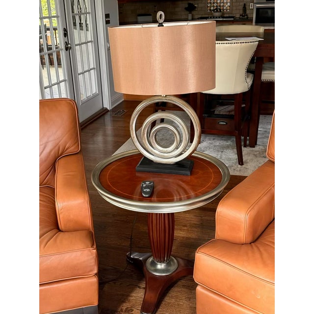 Art Deco Thomasville Bogart Collection Mahogany Lamp Table -- Excellent Condition For Sale - Image 3 of 7