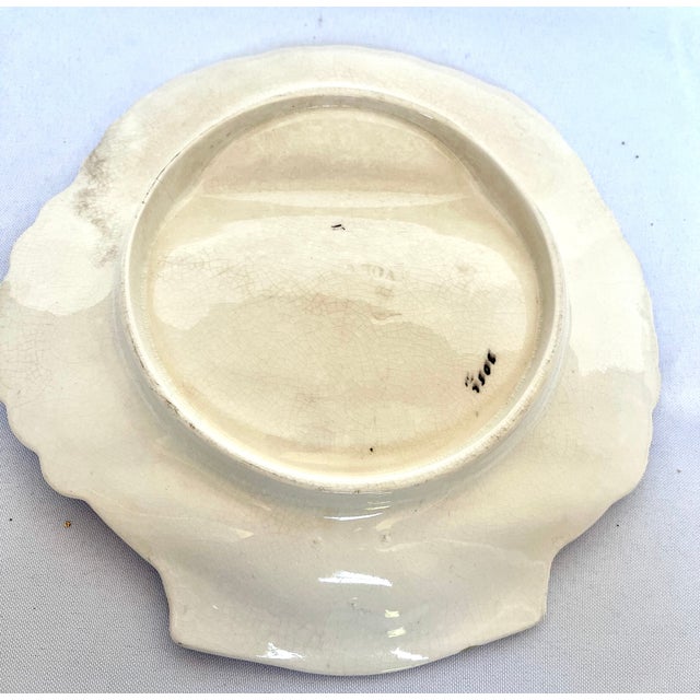 1890s English Majolica Shell Shape Asparagus Plate For Sale - Image 12 of 12