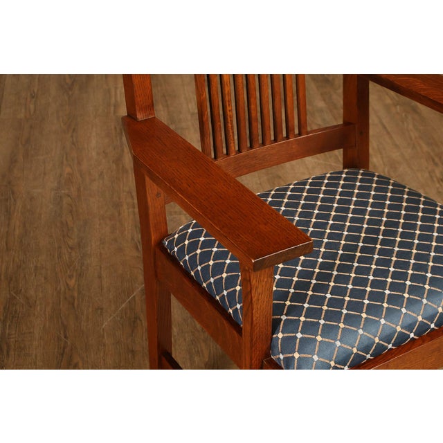 2000 - 2009 Stickley Mission Collection Set Of Eight Dining Chairs For Sale - Image 5 of 18