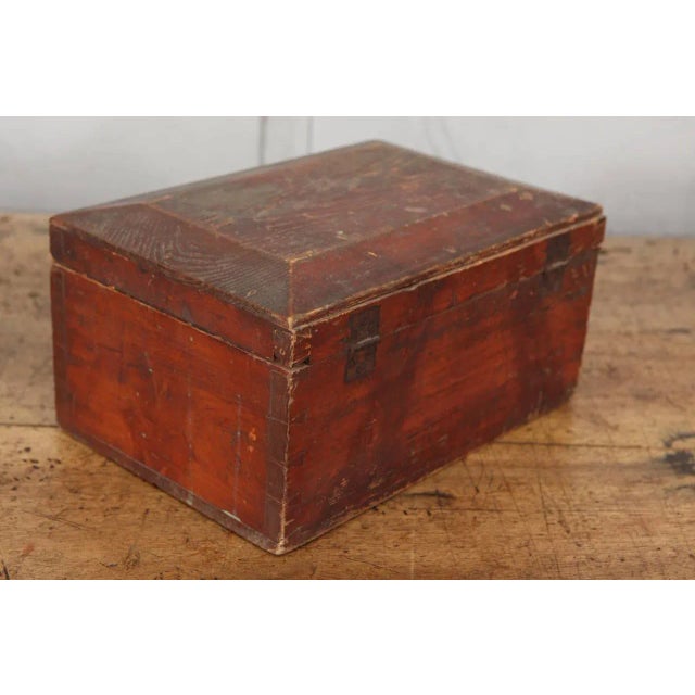This Box has beautiful rustic surfaces and signs of use that indicate it's age as well as wonderful examples of superb...