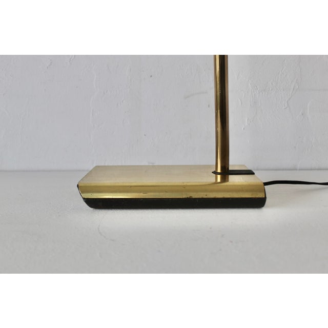 1980s Koch and Lowy Telescoping Brass Floor Lamp Conical Shade Detail Vintage Modern For Sale - Image 14 of 18