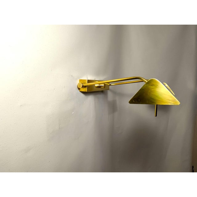 Mid-Century Dual Articulated Brass Sconce from Luci Italia, 1980s For Sale - Image 12 of 17