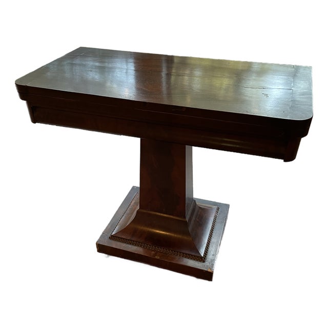 Mid 19th Century American Empire Console/Game Table For Sale