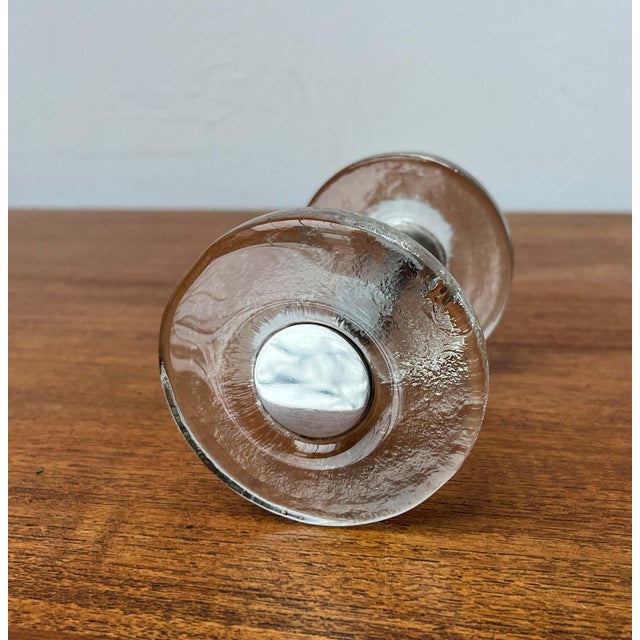 Mid-Century Modern Space Age Glass and Metal Door Handle, Germany, 1960s For Sale - Image 11 of 18